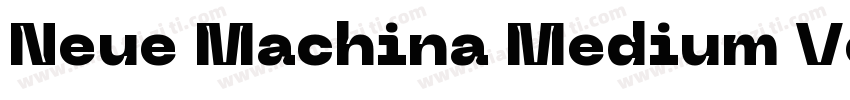 Neue Machina Medium Version 2000字体转换